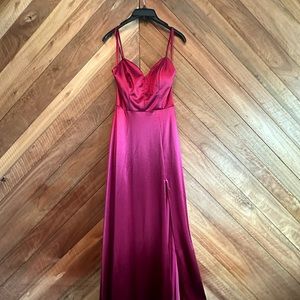 City Studio “Red Wine” Polyester Dress